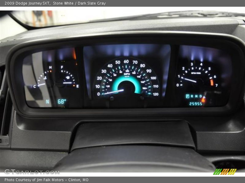 Stone White / Dark Slate Gray 2009 Dodge Journey SXT