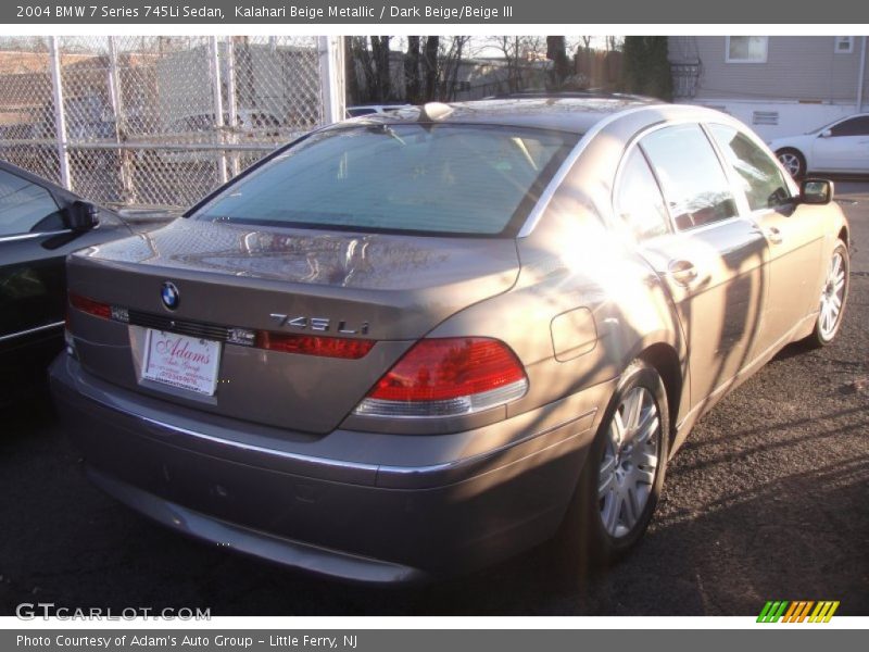Kalahari Beige Metallic / Dark Beige/Beige III 2004 BMW 7 Series 745Li Sedan