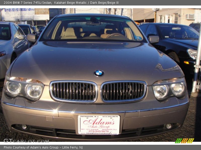 Kalahari Beige Metallic / Dark Beige/Beige III 2004 BMW 7 Series 745Li Sedan