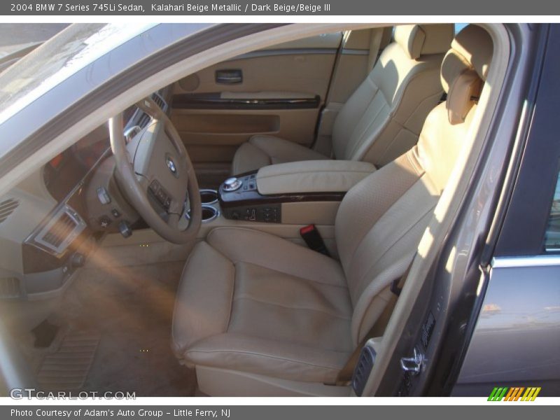 Kalahari Beige Metallic / Dark Beige/Beige III 2004 BMW 7 Series 745Li Sedan