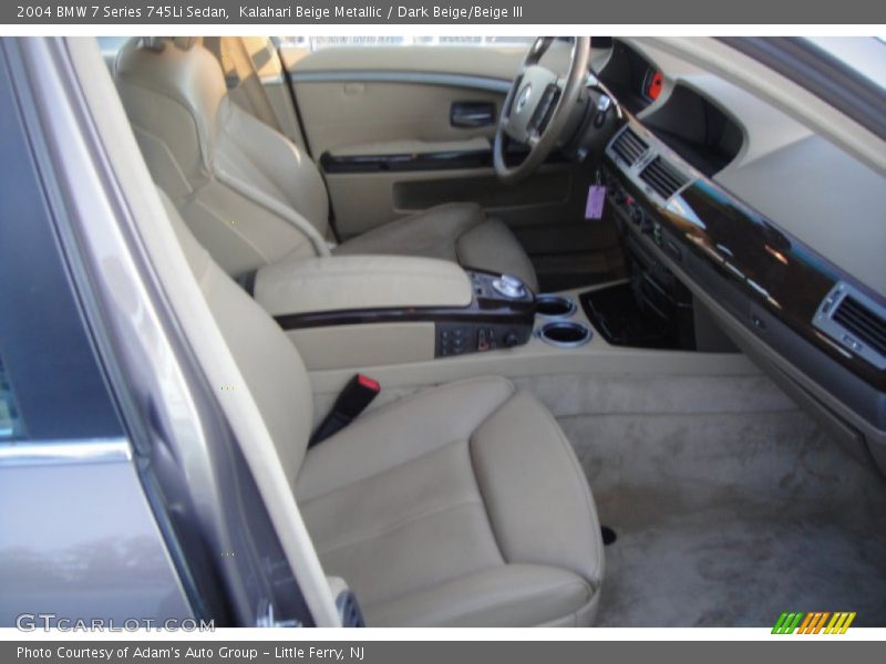 Kalahari Beige Metallic / Dark Beige/Beige III 2004 BMW 7 Series 745Li Sedan