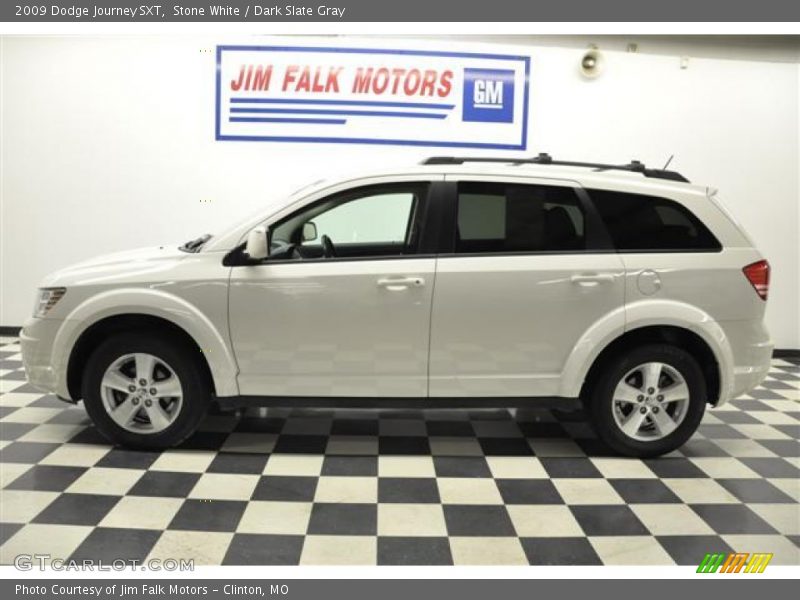 Stone White / Dark Slate Gray 2009 Dodge Journey SXT