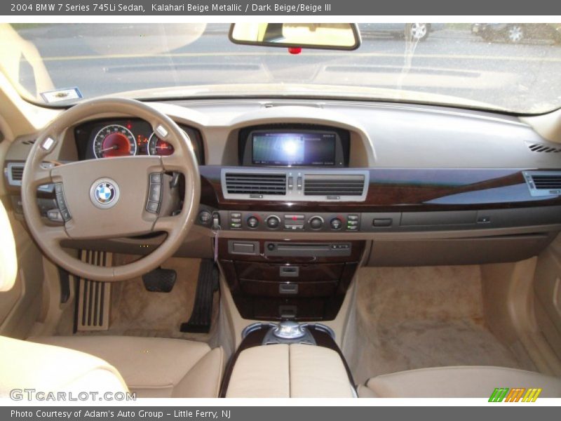 Kalahari Beige Metallic / Dark Beige/Beige III 2004 BMW 7 Series 745Li Sedan