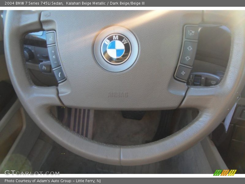 Kalahari Beige Metallic / Dark Beige/Beige III 2004 BMW 7 Series 745Li Sedan