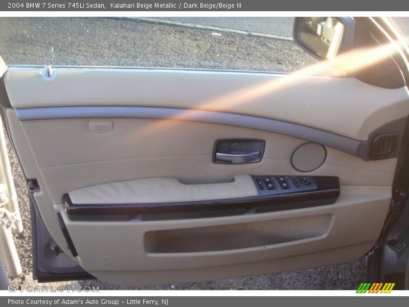 Kalahari Beige Metallic / Dark Beige/Beige III 2004 BMW 7 Series 745Li Sedan