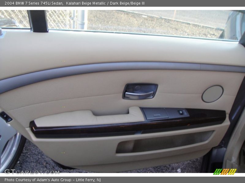 Kalahari Beige Metallic / Dark Beige/Beige III 2004 BMW 7 Series 745Li Sedan