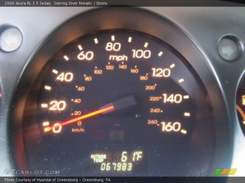 Sebring Silver Metallic / Ebony 2000 Acura RL 3.5 Sedan