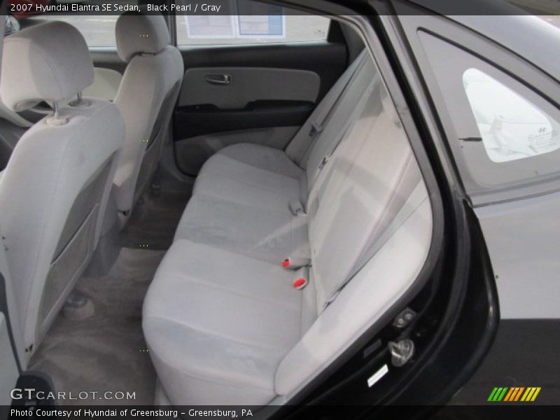 Black Pearl / Gray 2007 Hyundai Elantra SE Sedan
