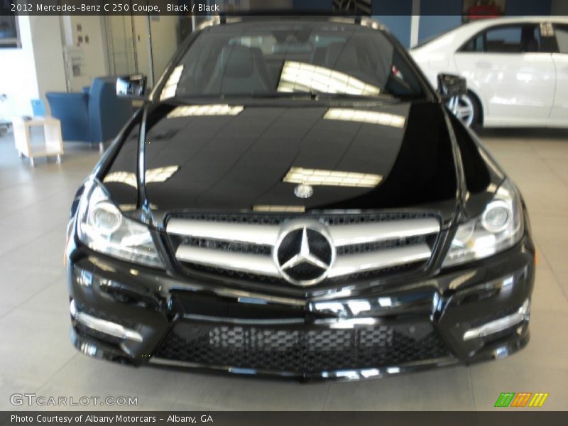 Black / Black 2012 Mercedes-Benz C 250 Coupe