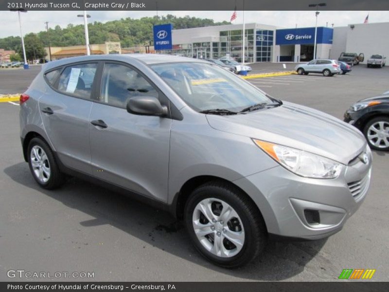 Graphite Gray / Black 2011 Hyundai Tucson GL