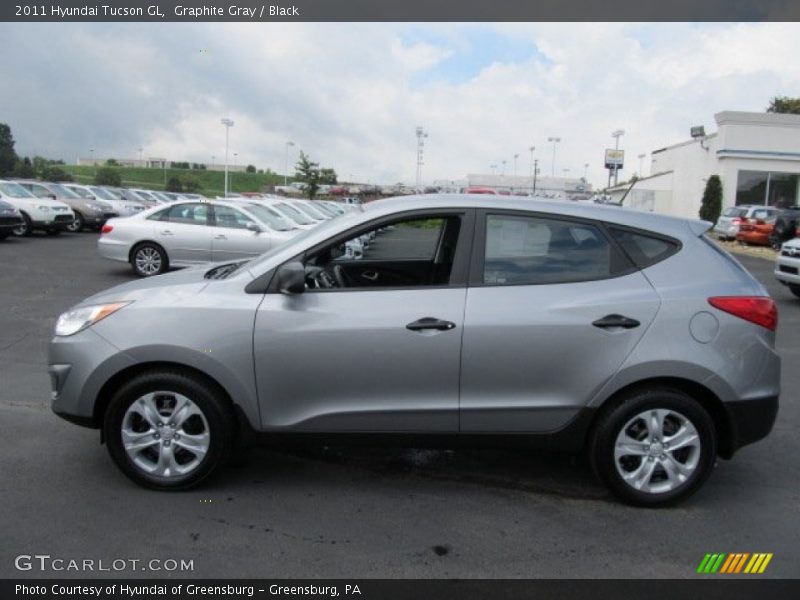 Graphite Gray / Black 2011 Hyundai Tucson GL