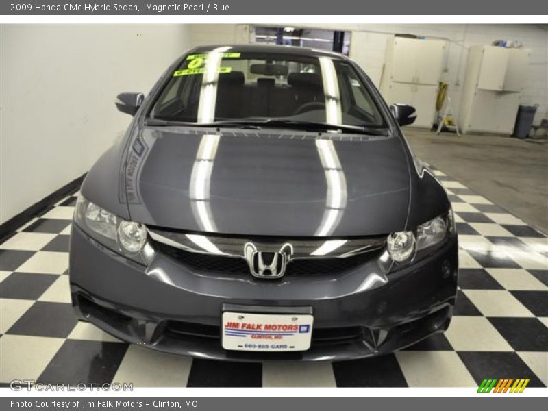 Magnetic Pearl / Blue 2009 Honda Civic Hybrid Sedan