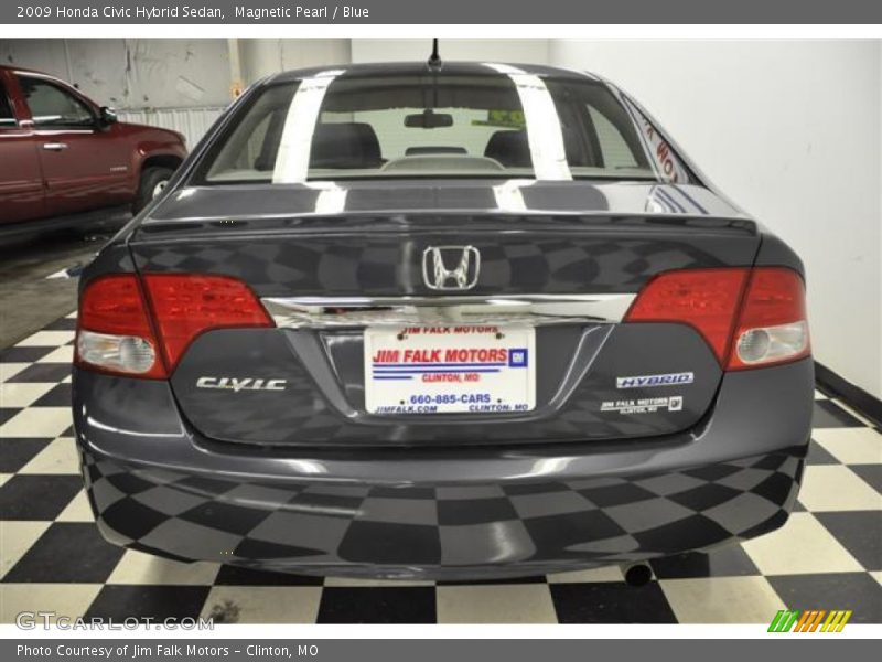Magnetic Pearl / Blue 2009 Honda Civic Hybrid Sedan