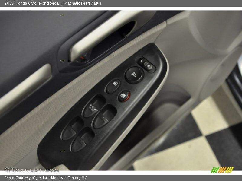 Magnetic Pearl / Blue 2009 Honda Civic Hybrid Sedan