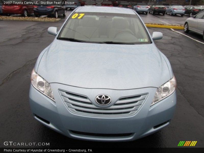 Sky Blue Pearl / Bisque 2007 Toyota Camry LE