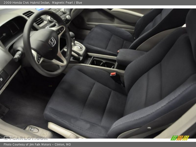 Magnetic Pearl / Blue 2009 Honda Civic Hybrid Sedan