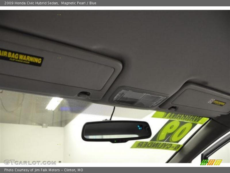 Magnetic Pearl / Blue 2009 Honda Civic Hybrid Sedan