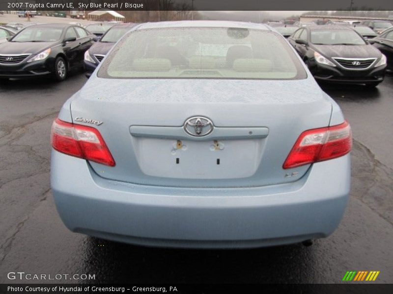 Sky Blue Pearl / Bisque 2007 Toyota Camry LE