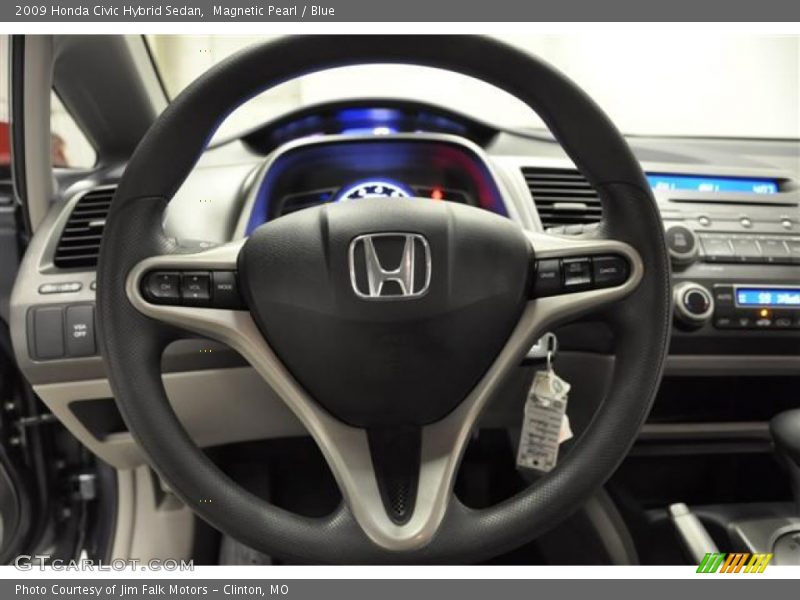 Magnetic Pearl / Blue 2009 Honda Civic Hybrid Sedan