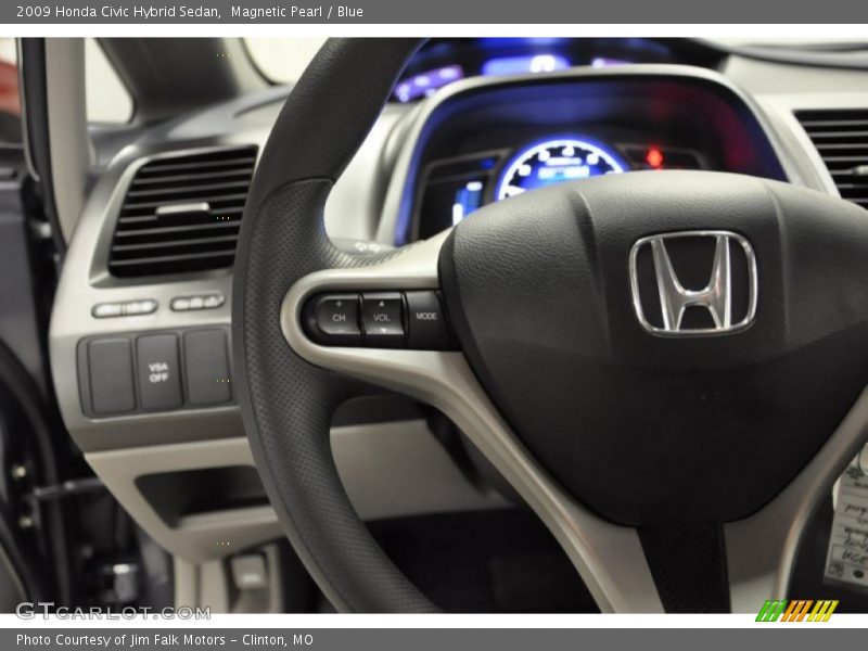 Magnetic Pearl / Blue 2009 Honda Civic Hybrid Sedan