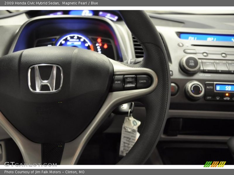 Magnetic Pearl / Blue 2009 Honda Civic Hybrid Sedan