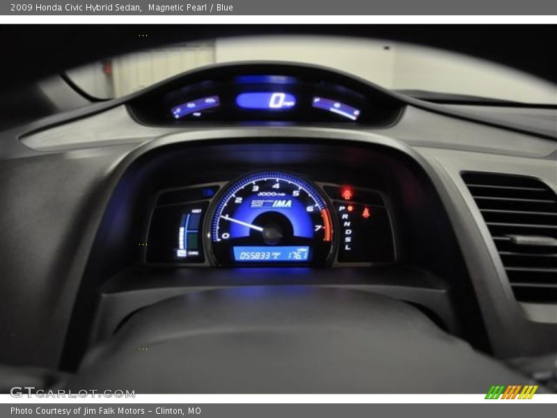 Magnetic Pearl / Blue 2009 Honda Civic Hybrid Sedan