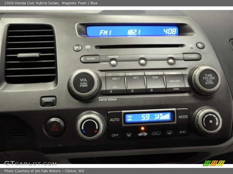 Magnetic Pearl / Blue 2009 Honda Civic Hybrid Sedan