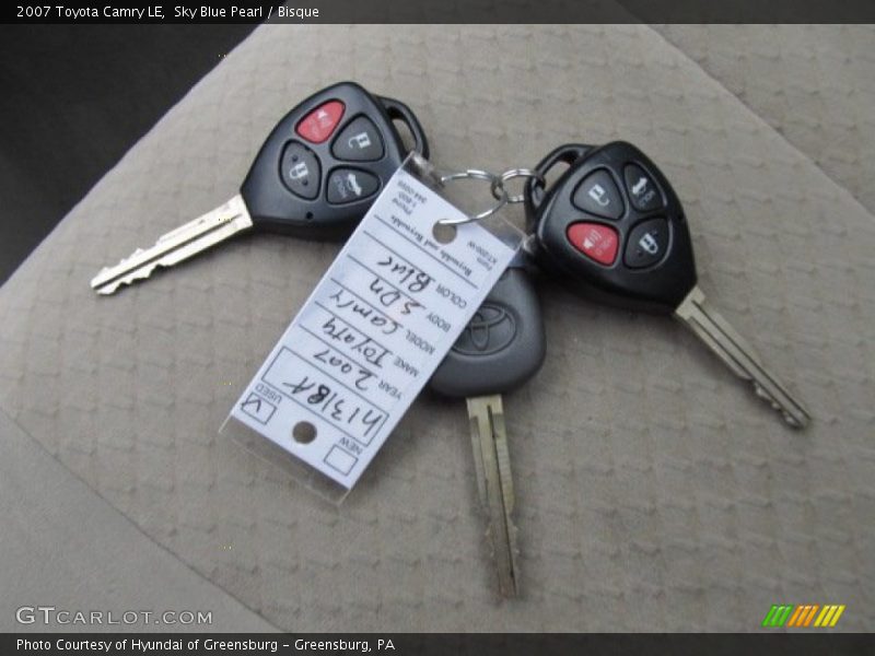 Sky Blue Pearl / Bisque 2007 Toyota Camry LE