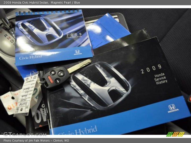Magnetic Pearl / Blue 2009 Honda Civic Hybrid Sedan