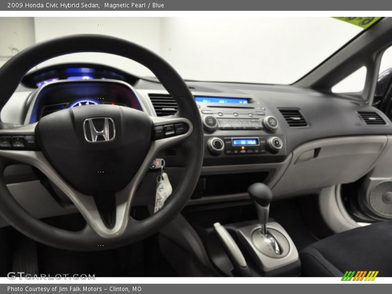 Magnetic Pearl / Blue 2009 Honda Civic Hybrid Sedan