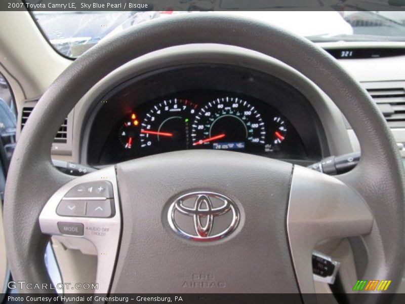 Sky Blue Pearl / Bisque 2007 Toyota Camry LE