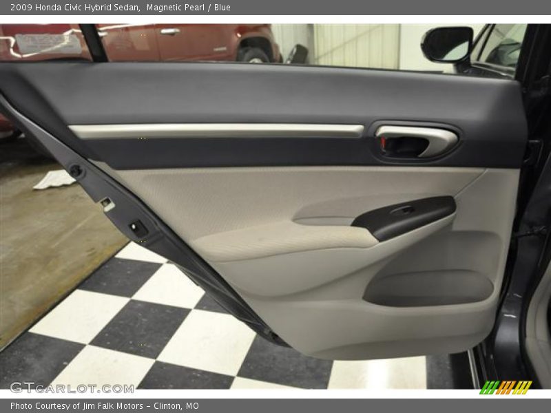 Magnetic Pearl / Blue 2009 Honda Civic Hybrid Sedan
