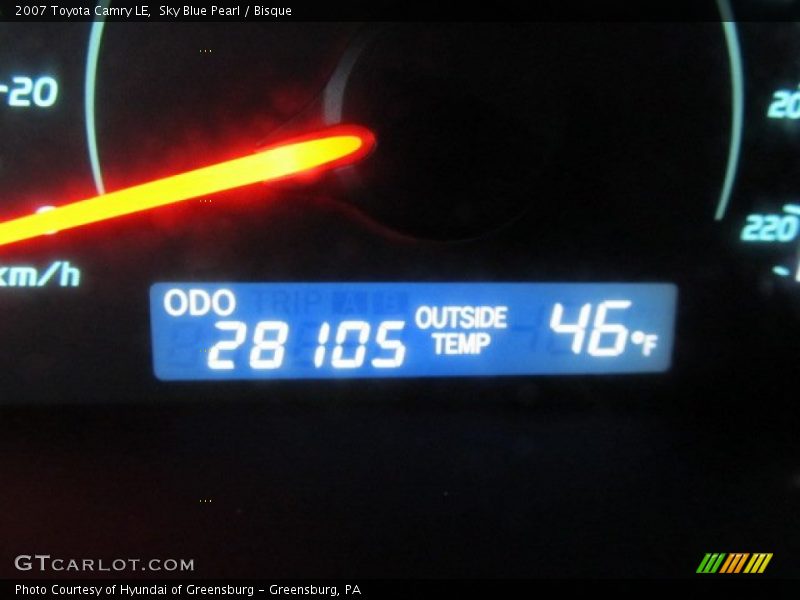 Sky Blue Pearl / Bisque 2007 Toyota Camry LE