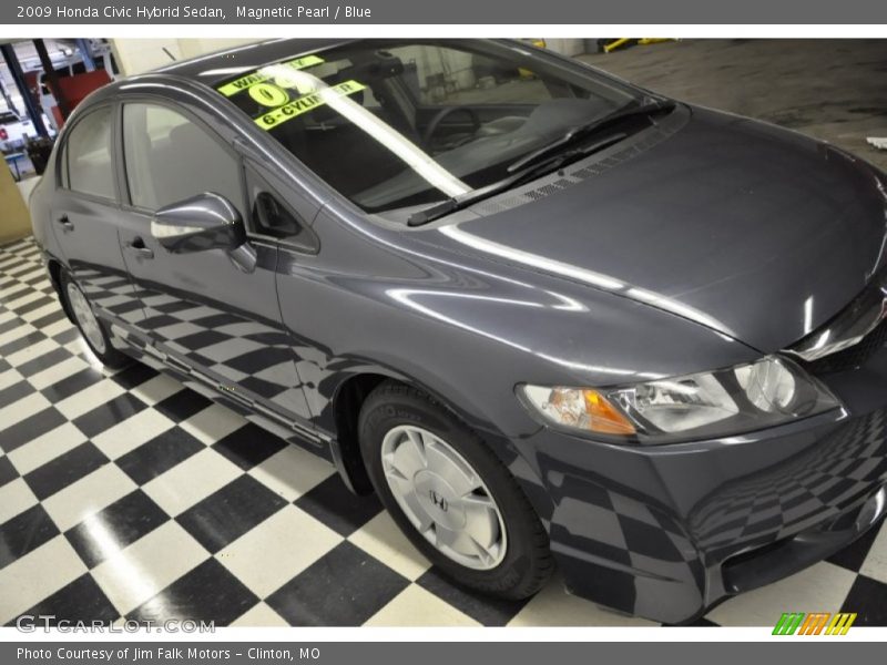 Magnetic Pearl / Blue 2009 Honda Civic Hybrid Sedan