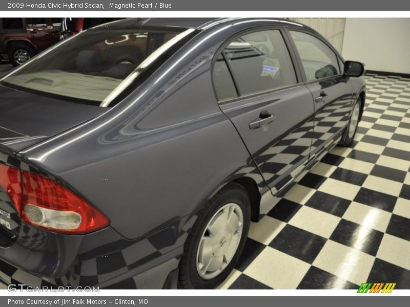 Magnetic Pearl / Blue 2009 Honda Civic Hybrid Sedan
