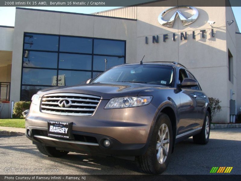 Beryllium 16 Metallic / Graphite 2008 Infiniti FX 35 AWD