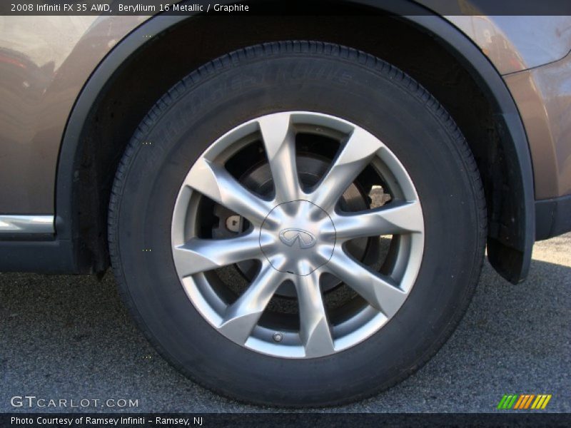 Beryllium 16 Metallic / Graphite 2008 Infiniti FX 35 AWD