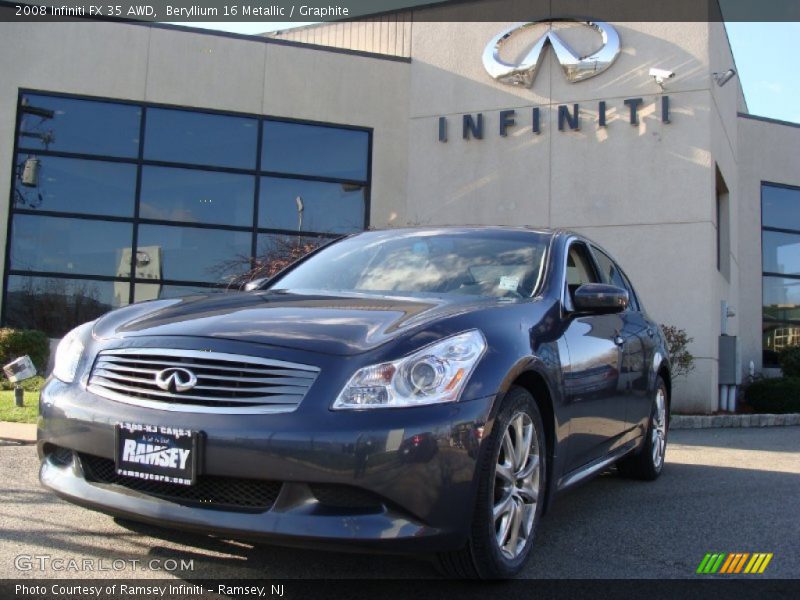 Beryllium 16 Metallic / Graphite 2008 Infiniti FX 35 AWD
