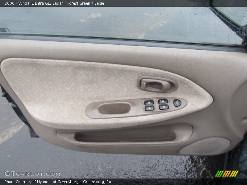 Forest Green / Beige 2000 Hyundai Elantra GLS Sedan