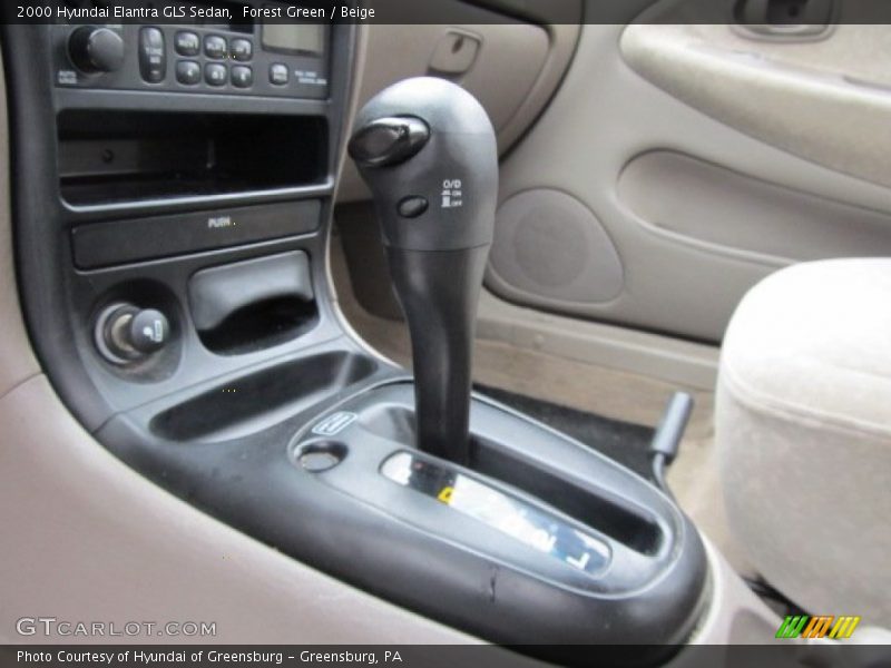 Forest Green / Beige 2000 Hyundai Elantra GLS Sedan