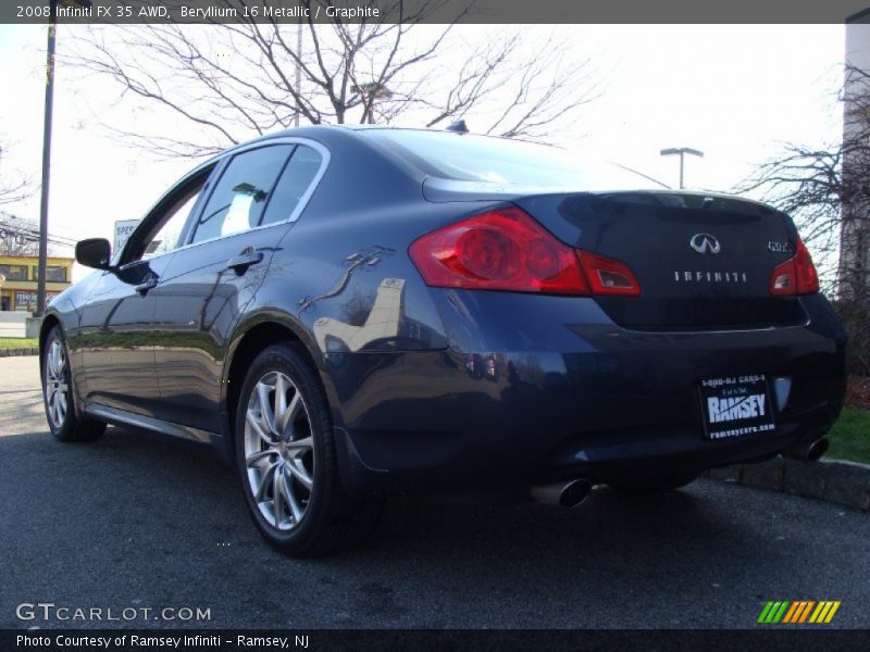 Beryllium 16 Metallic / Graphite 2008 Infiniti FX 35 AWD
