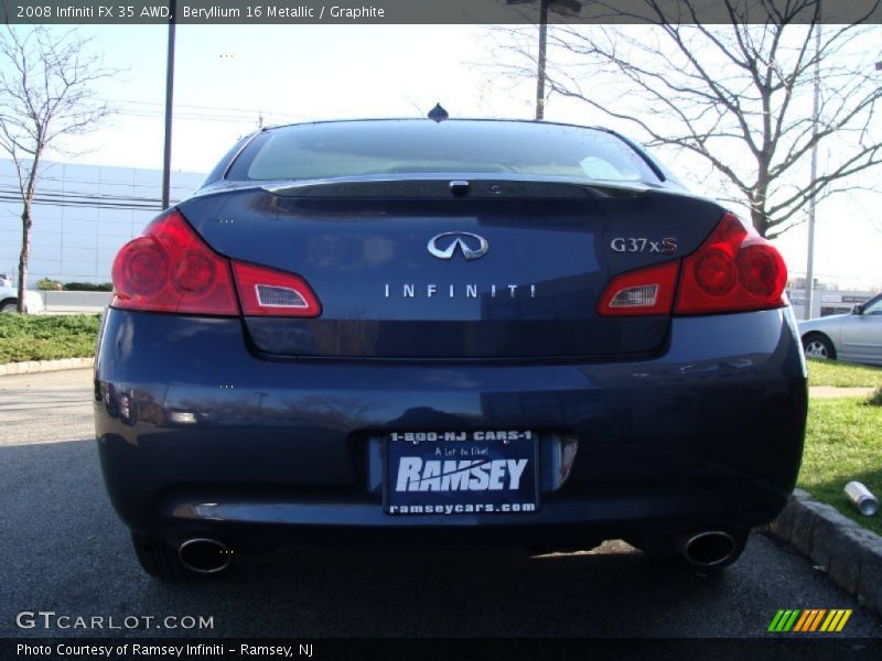 Beryllium 16 Metallic / Graphite 2008 Infiniti FX 35 AWD