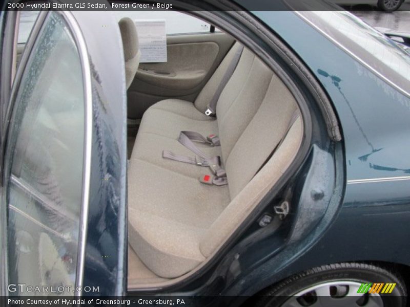 Forest Green / Beige 2000 Hyundai Elantra GLS Sedan