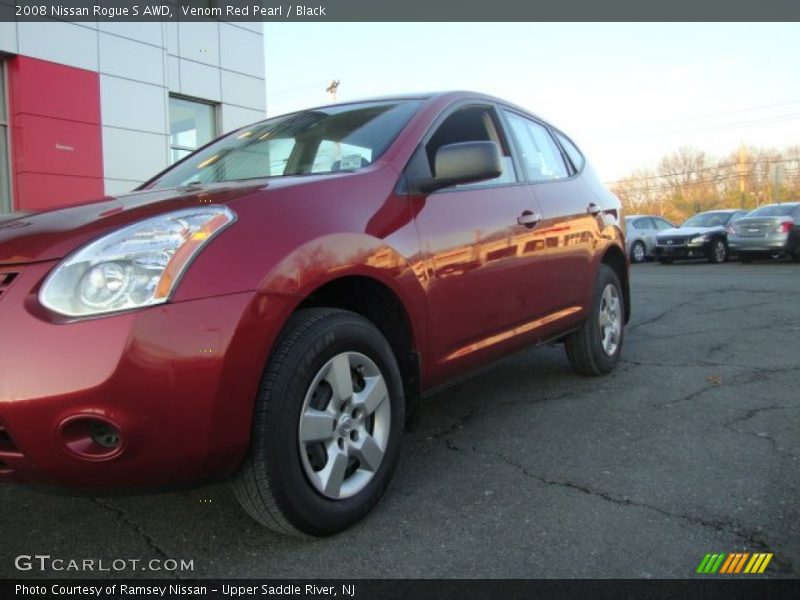 Venom Red Pearl / Black 2008 Nissan Rogue S AWD