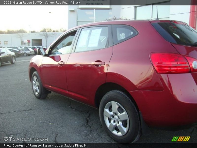 Venom Red Pearl / Black 2008 Nissan Rogue S AWD