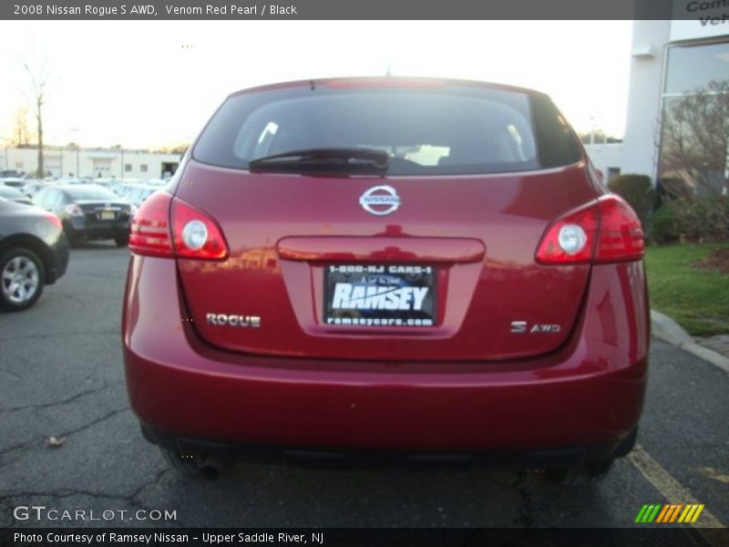 Venom Red Pearl / Black 2008 Nissan Rogue S AWD