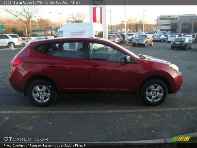 Venom Red Pearl / Black 2008 Nissan Rogue S AWD
