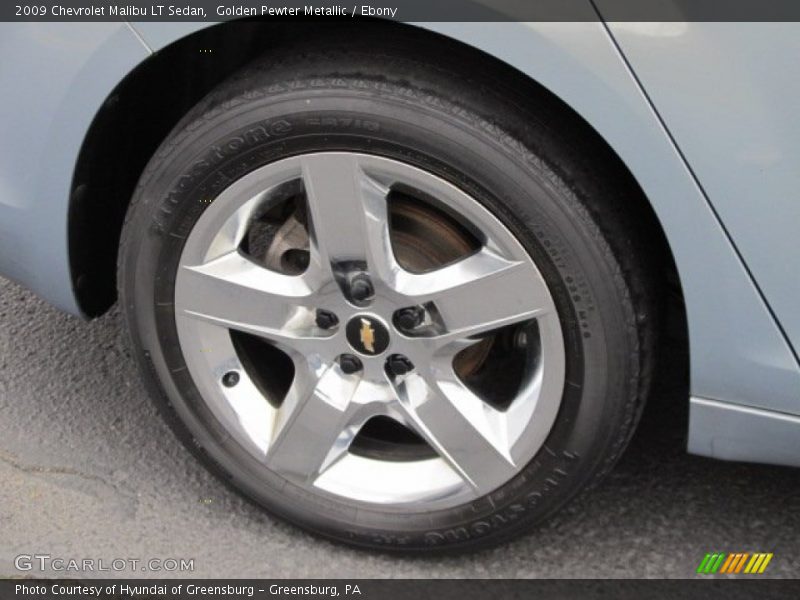 Golden Pewter Metallic / Ebony 2009 Chevrolet Malibu LT Sedan
