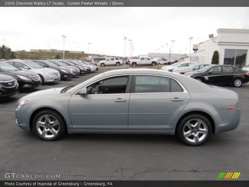 Golden Pewter Metallic / Ebony 2009 Chevrolet Malibu LT Sedan