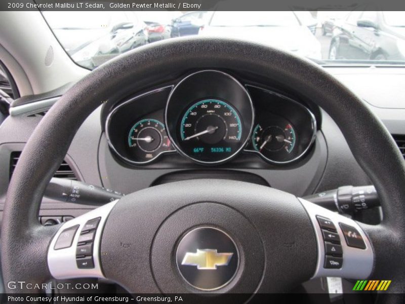 Golden Pewter Metallic / Ebony 2009 Chevrolet Malibu LT Sedan
